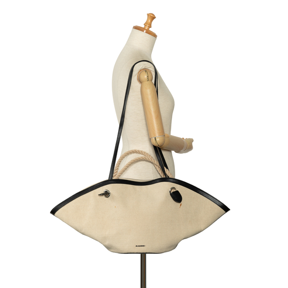 Pre-Loved Jil Sander Canvas Sombrero Satchel - Picture 9 of 9